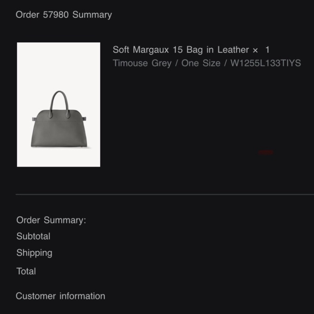 The Row Margaux 15, Gray Tote Bag - Picture 15 of 15